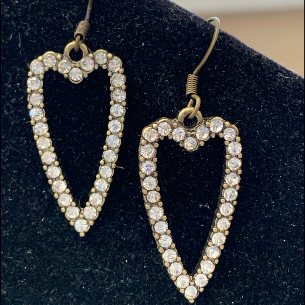Crystal Heart Earrings